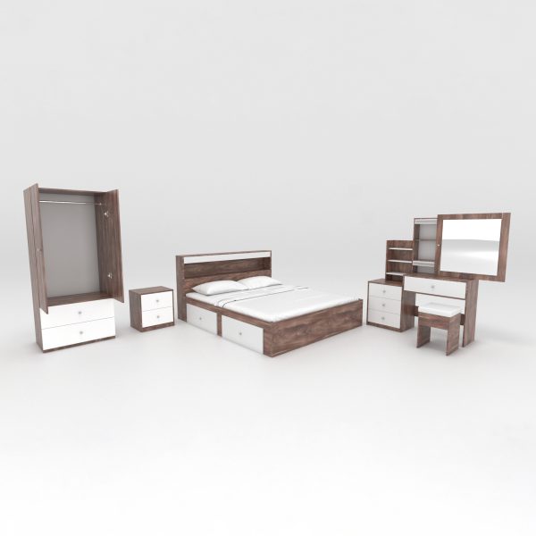 سرویس خواب دو نفره آرامیس MDF
